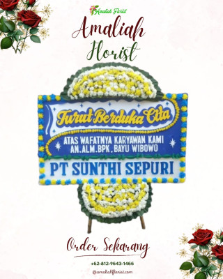 Papan Bunga Duka di Sendangmulyo