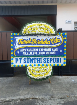 Papan Bunga Duka di Sendangmulyo